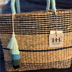 Haute Hippie Woven Tote with Tassels